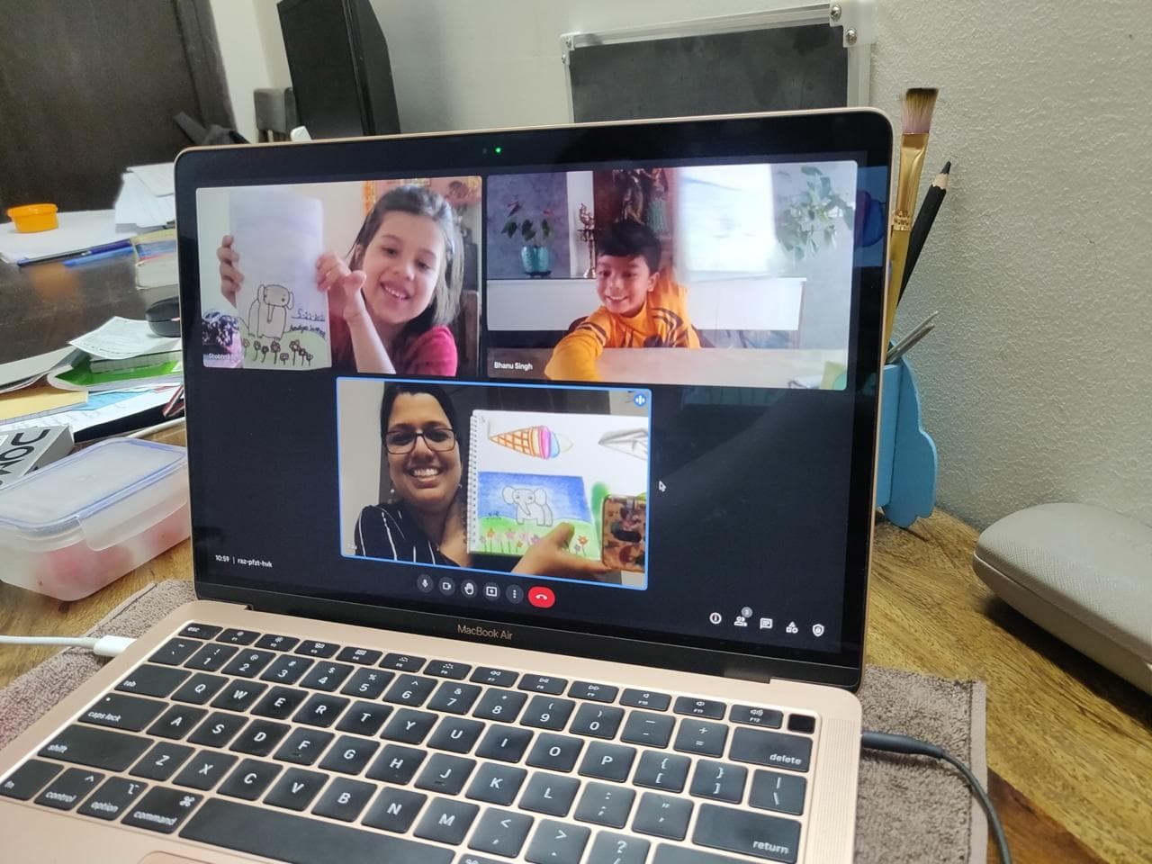 Teaching session 1 - Shilp's Art class