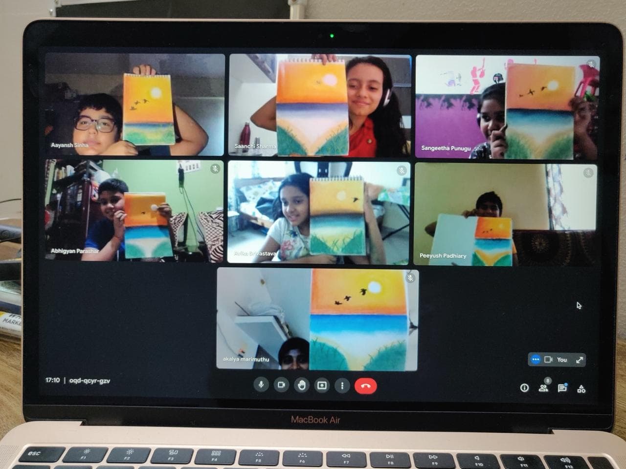 Teaching session 10 - Art instruction in progress