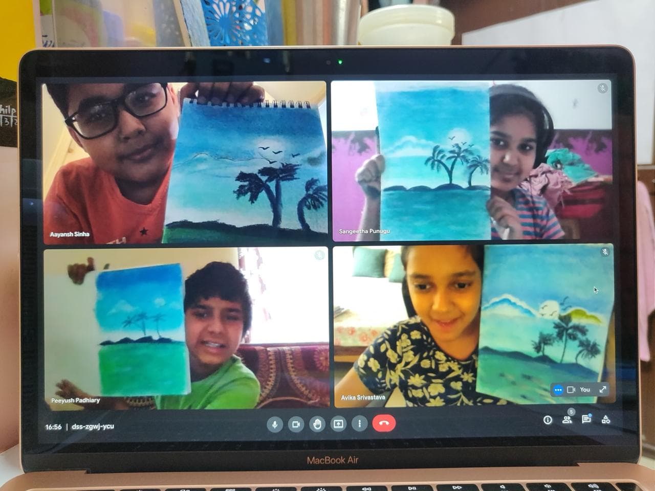 Teaching session 12 - Art instruction in progress