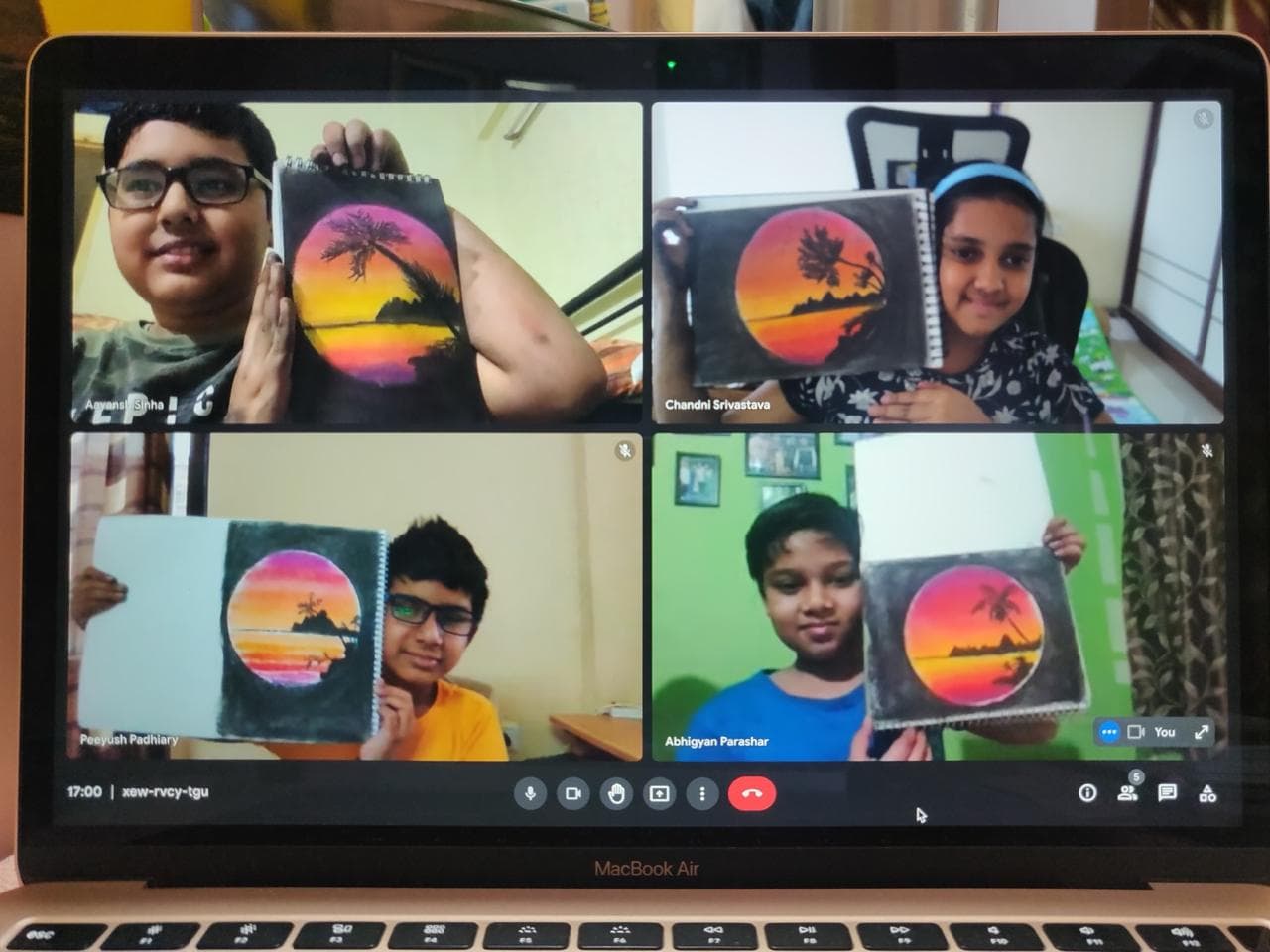 Teaching session 14 - Art instruction in progress