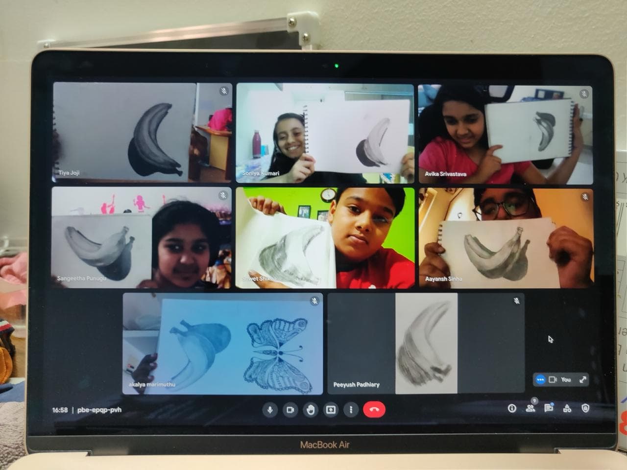 Teaching session 7 - Art instruction in progress